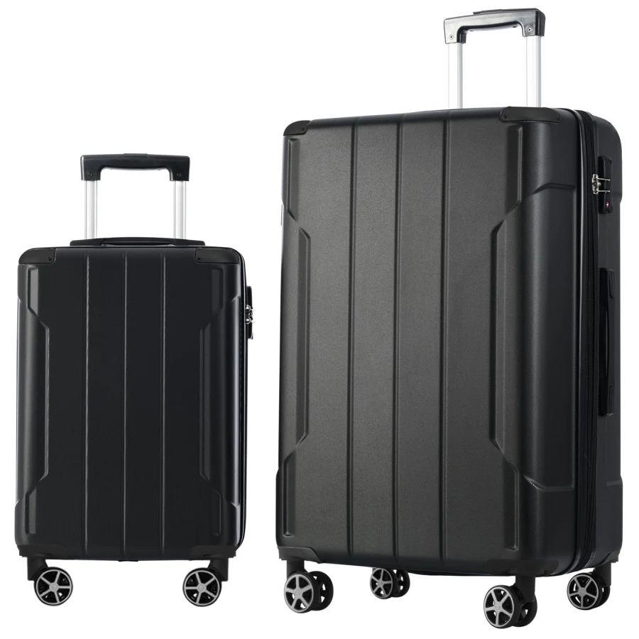 Hardshell ABS luggage sets for travel: black, durable, expandable, TSA lock, spinner wheels
Hardshell ABS luggage sets for travel: black, durable, expandable, TSA lock, spinner wheels