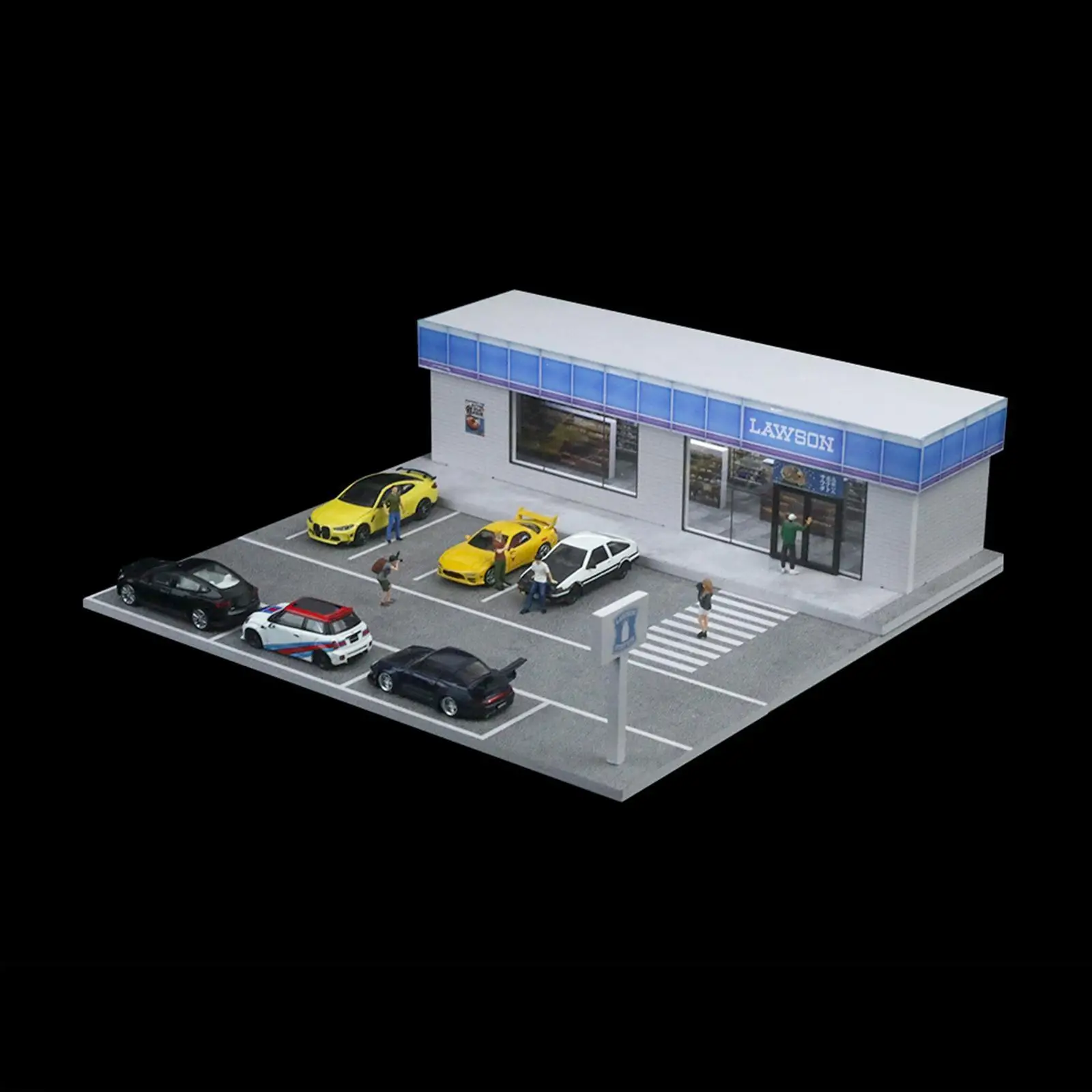 1:64 Diecast Model Car Display Case Desktop Decor Collection Simulated Convenience Store with Parking Lot Model for Car Toys
1:64 Diecast Model Car Display Case Desktop Decor Collection Simulated Convenience Store with Parking Lot Model for Car Toys