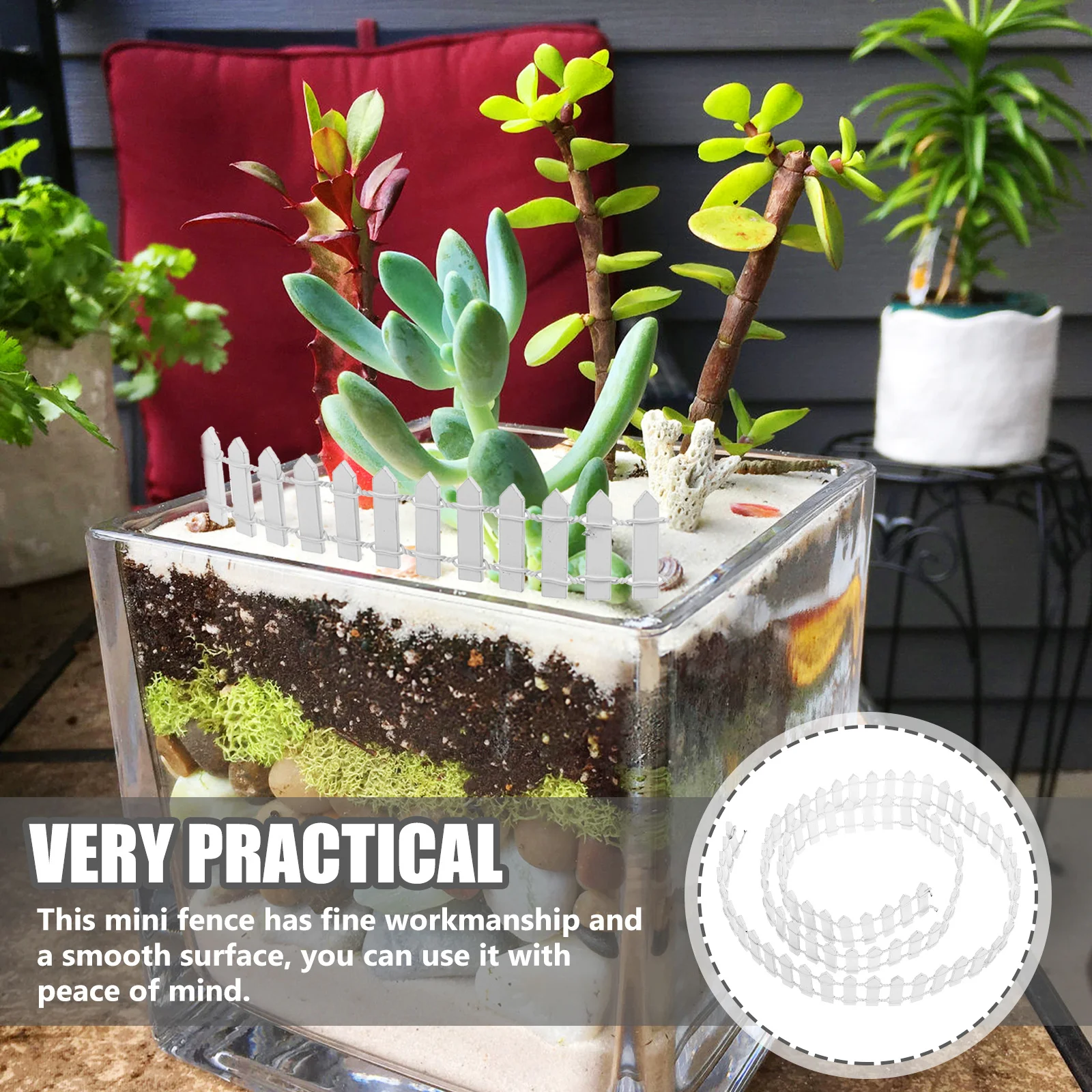 Mini Wood Succulent Fence Decorative Small Garden Fence for Micro Landscape DIY Succulent Plants Decor Miniature Garden Edging
Mini Wood Succulent Fence Decorative Small Garden Fence for Micro Landscape DIY Succulent Plants Decor Miniature Garden Edging