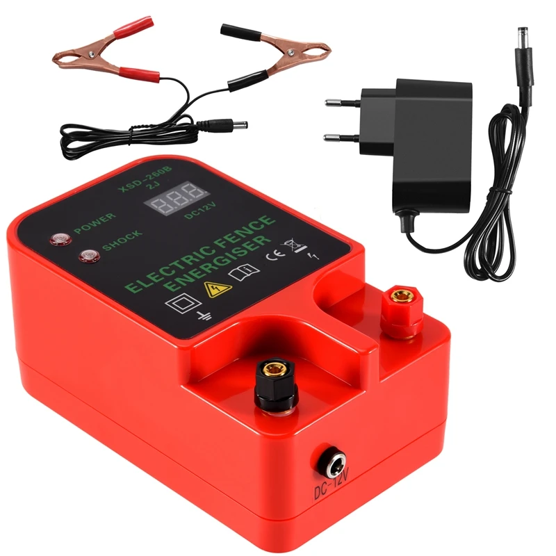 10KM Electric Fence Livestock High Voltage Pulse Controller High-Decibel Waterproof LCD Display EU Plug Promotion
10KM Electric Fence Livestock High Voltage Pulse Controller High-Decibel Waterproof LCD Display EU Plug Promotion