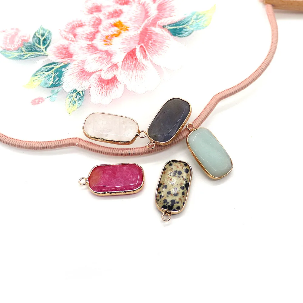 1pc Fashion Rectangle Necklace Pendant Natural Stone Agate Crystal Gemstone Charms for Jewelry Making DIY Bracelet Necklace Gift
1pc Fashion Rectangle Necklace Pendant Natural Stone Agate Crystal Gemstone Charms for Jewelry Making DIY Bracelet Necklace Gift