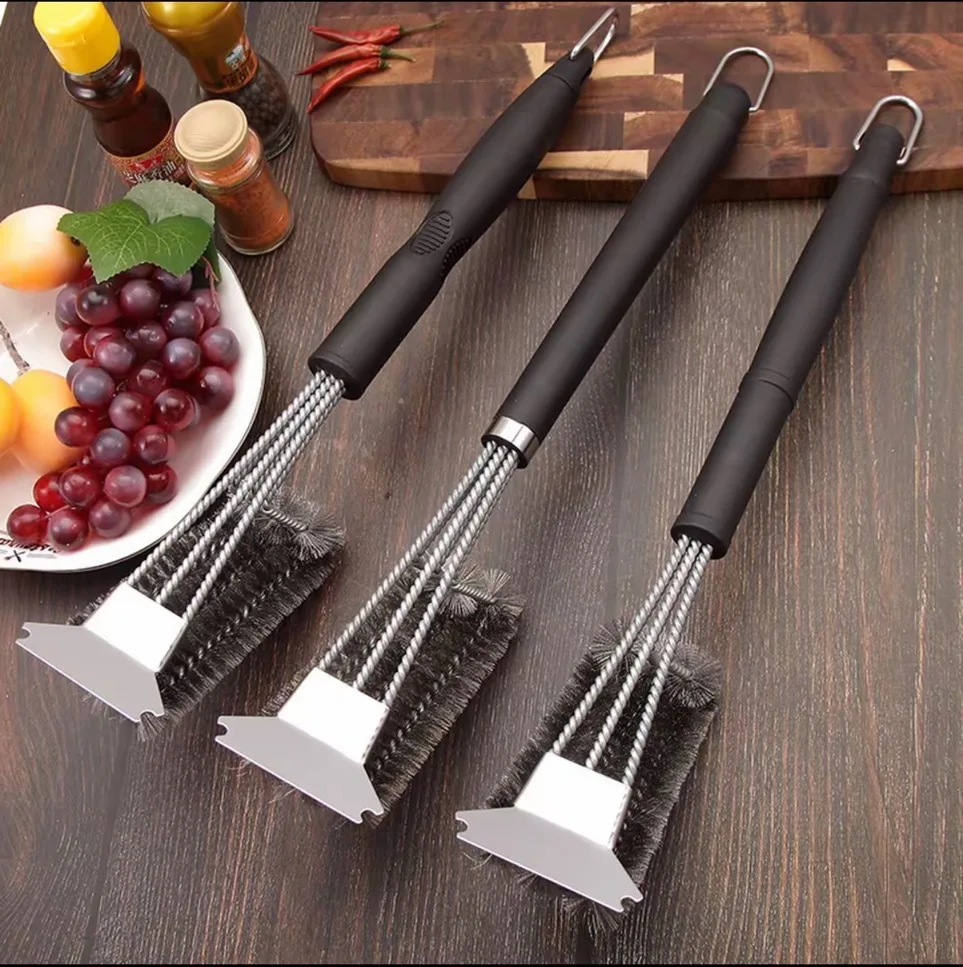 Rust Resistant Stainless Steel Safe Grill Brush Bristle Free BBQ Grill Cleaner Great Grilling Accessories
Rust Resistant Stainless Steel Safe Grill Brush Bristle Free BBQ Grill Cleaner Great Grilling Accessories