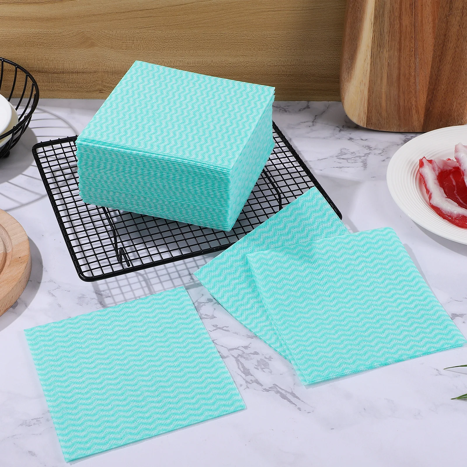 50 Pcs Colored Striped Kitchen Cloths Absorbent Non Woven Fabric Dish Rags Reusable Cleaning Towels for Counters Dishes
50 Pcs Colored Striped Kitchen Cloths Absorbent Non Woven Fabric Dish Rags Reusable Cleaning Towels for Counters Dishes