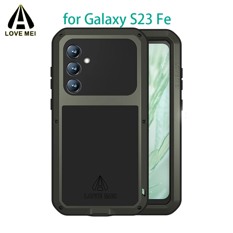 LOVE MEI Powerfu Armor Metal Case Tempered Glass for Samsung Galaxy S23 FE Shockproof Life Waterproof Cover Full Body Protection
LOVE MEI Powerfu Armor Metal Case Tempered Glass for Samsung Galaxy S23 FE Shockproof Life Waterproof Cover Full Body Protection
