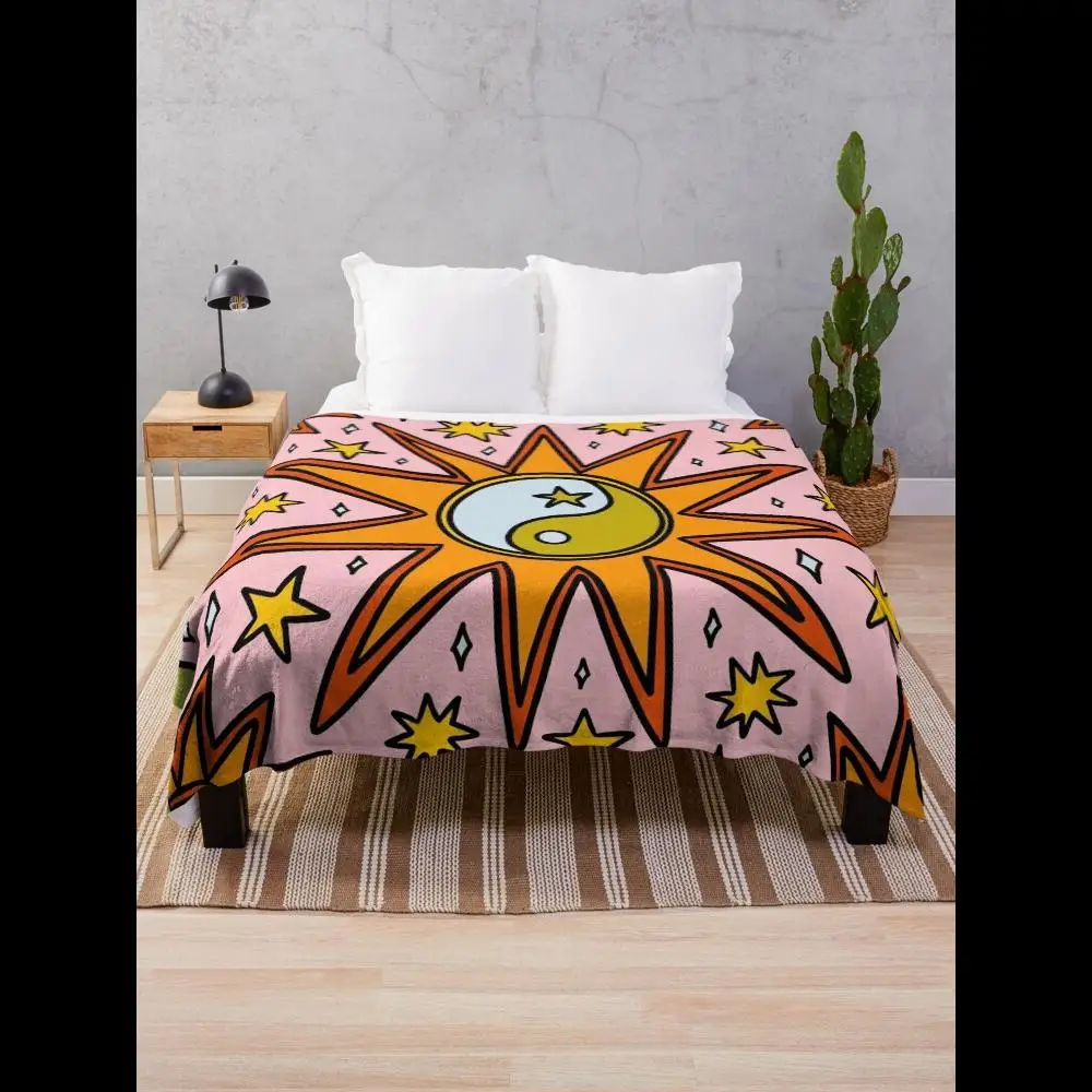 Yin Yang Sun Design Throw Blanket for Sofa Bed Decor Soft Lightweight Cotton Blend Perfect for Home Living Room or Outdoor Use
Yin Yang Sun Design Throw Blanket for Sofa Bed Decor Soft Lightweight Cotton Blend Perfect for Home Living Room or Outdoor Use