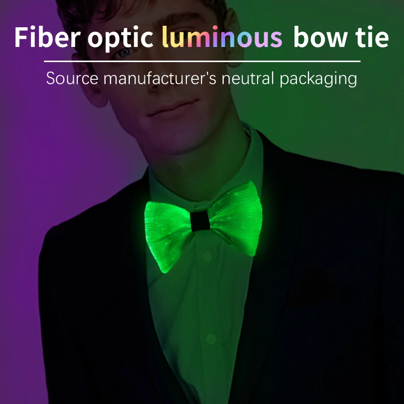 LED Rechargeable Fiber Optic Bow Tie Bar Party Halloween Suit Bow Tie Creative Colorful Glowing Costume Accessories
LED Rechargeable Fiber Optic Bow Tie Bar Party Halloween Suit Bow Tie Creative Colorful Glowing Costume Accessories