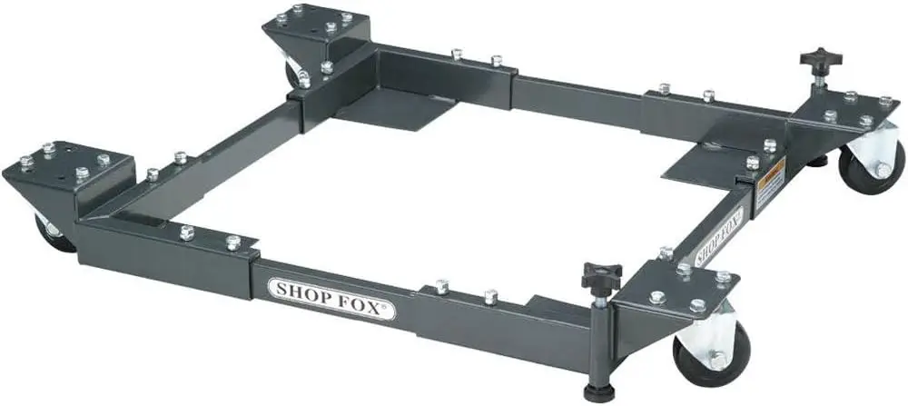 Adjustable Mobile Base for Power Tools, 20x20 to 29.5x29.5 inch, 700 lb Capacity, Charcoal Grey
Adjustable Mobile Base for Power Tools, 20x20 to 29.5x29.5 inch, 700 lb Capacity, Charcoal Grey