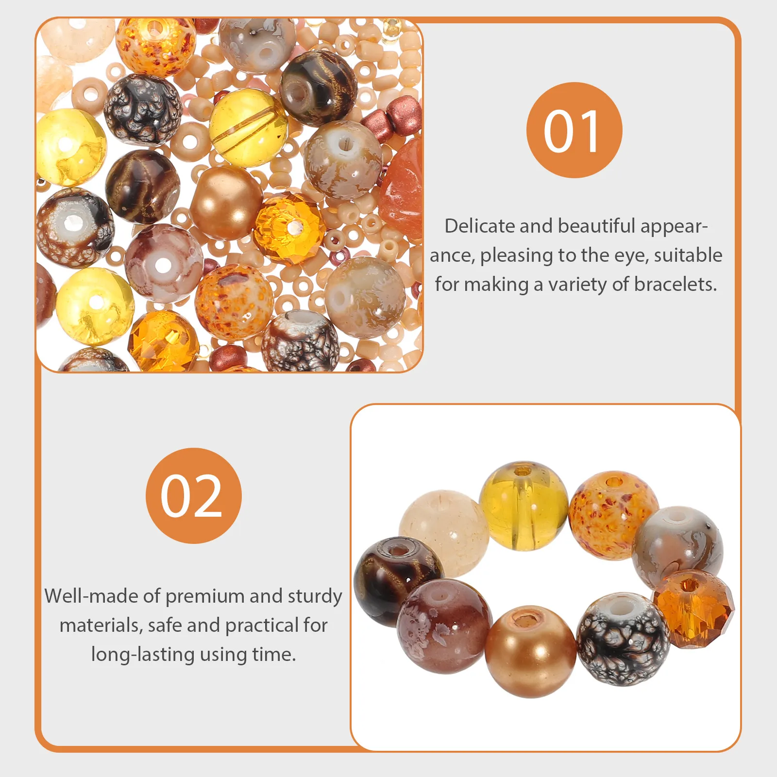 2 Packs Bead Accessories Making Spacer Flat Beads for Crafts Bracelets Necklace
2 Packs Bead Accessories Making Spacer Flat Beads for Crafts Bracelets Necklace