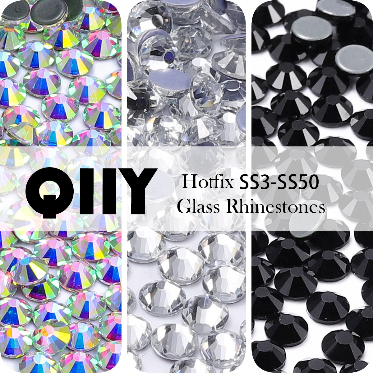 Top Quality SS3-SS50 Hotfix White/Black Glass Rhinestones Flatback Crystal Strass DIY Nail Art Garment Dress Decoration
Top Quality SS3-SS50 Hotfix White/Black Glass Rhinestones Flatback Crystal Strass DIY Nail Art Garment Dress Decoration