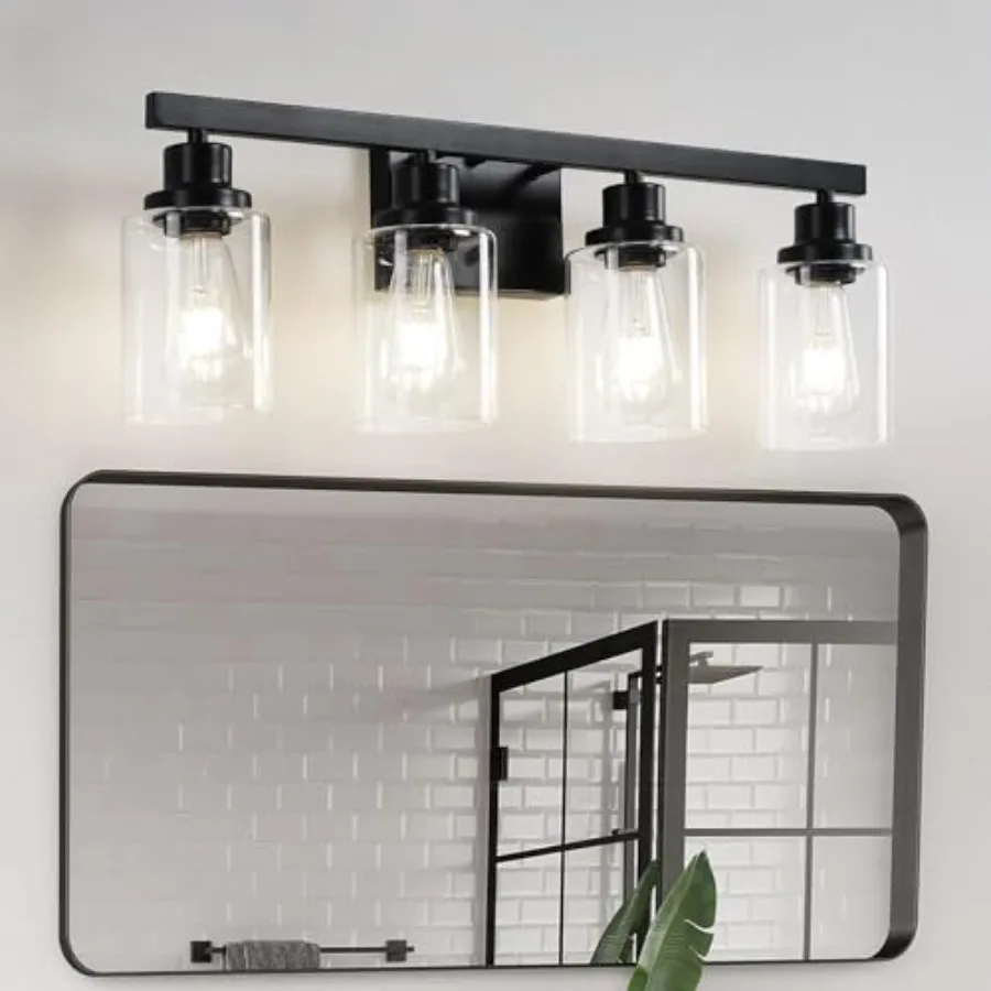 Bathroom Vanity Light Modern Matte Wall Sconce Lighting with Clear Glass Shade Bathroom Lighting Fixtures Over Mirror Vintage W
Bathroom Vanity Light Modern Matte Wall Sconce Lighting with Clear Glass Shade Bathroom Lighting Fixtures Over Mirror Vintage W