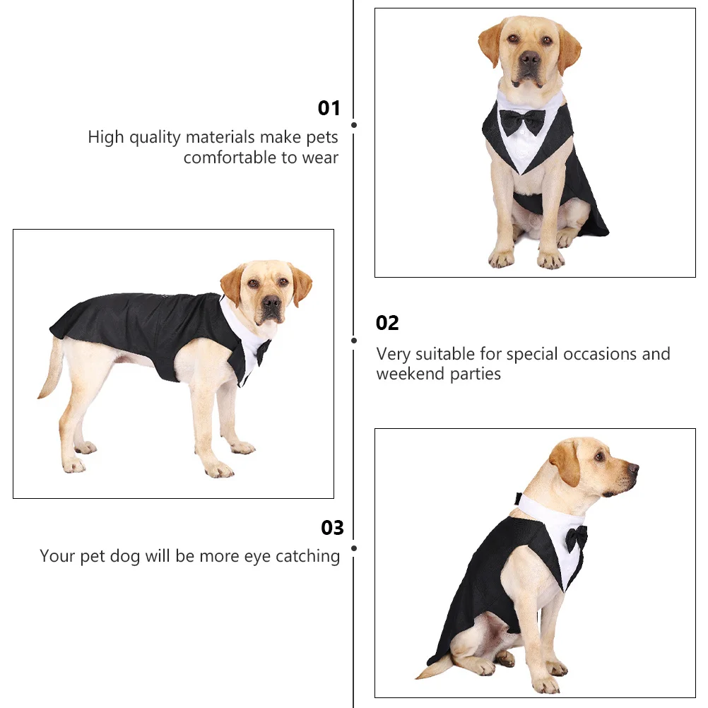 Pet Costume Dog Tuxedo Elegant Formal Wear Soft Comfortable Material for Weddings New Year's Eve Celebration Outfit
Pet Costume Dog Tuxedo Elegant Formal Wear Soft Comfortable Material for Weddings New Year's Eve Celebration Outfit