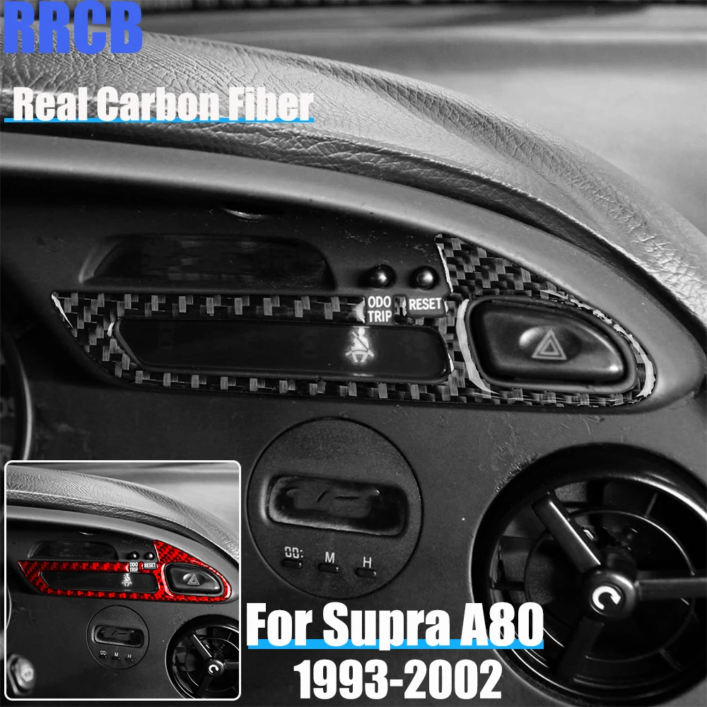 Real Carbon Fiber Car Accessories Speedometer Trim Soft Cover Sticker For Toyota Supra MK4 JZA80/A80 1993 1994 95 96 97-2002
Real Carbon Fiber Car Accessories Speedometer Trim Soft Cover Sticker For Toyota Supra MK4 JZA80/A80 1993 1994 95 96 97-2002