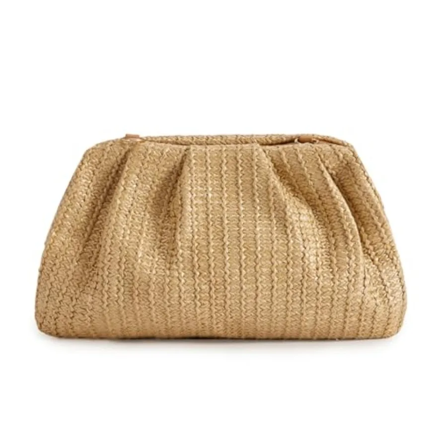 Huralona Women Straw Woven Clutch Purse Pleated Handbag for Summer Beach Vacation Straw Shoulder Crossbody Bag
Huralona Women Straw Woven Clutch Purse Pleated Handbag for Summer Beach Vacation Straw Shoulder Crossbody Bag