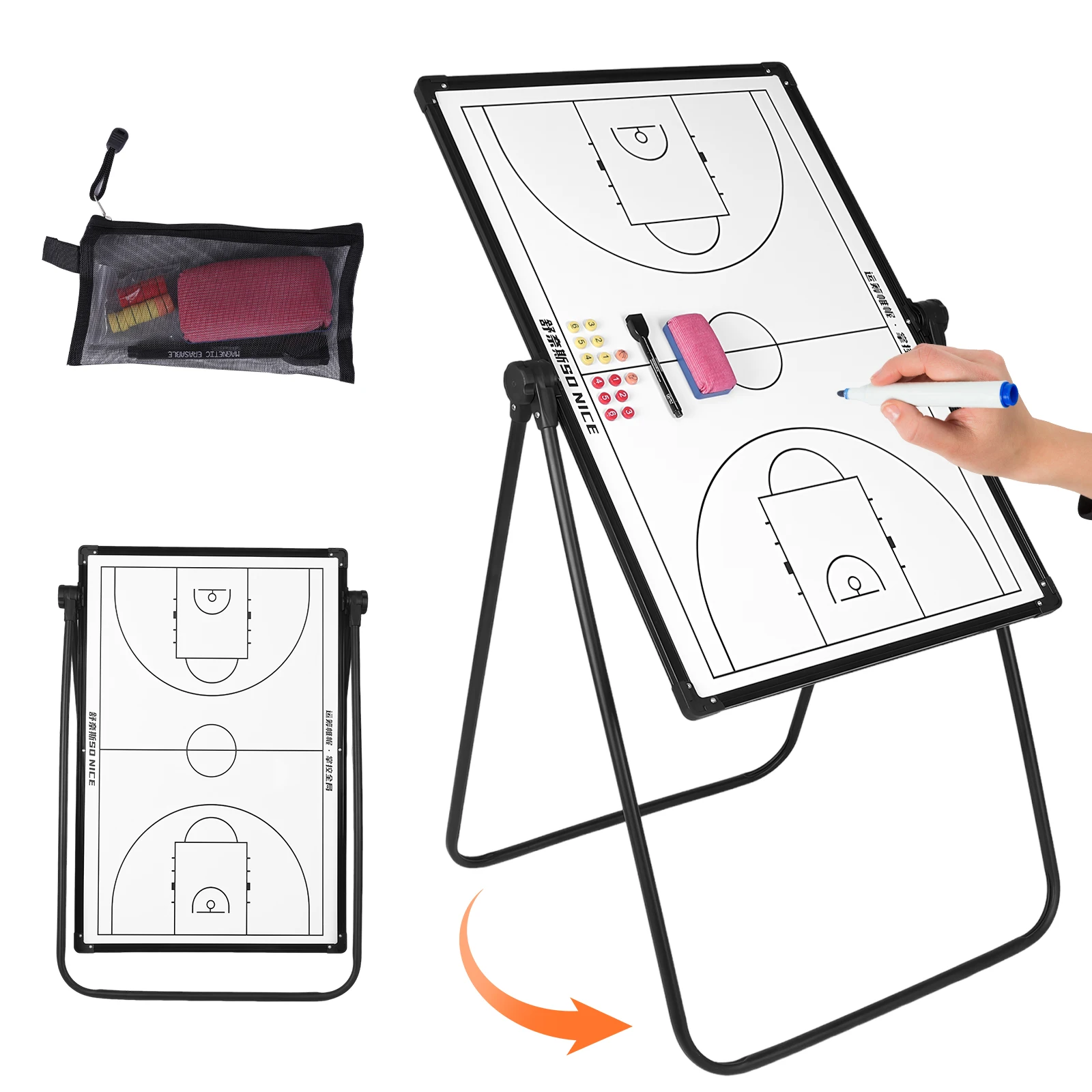 Basketball Dry Erase Board for Coaches 35.43x2.76in Basketball Football Whiteboard Coaching Supplies Equipt Football Clipboard
Basketball Dry Erase Board for Coaches 35.43x2.76in Basketball Football Whiteboard Coaching Supplies Equipt Football Clipboard