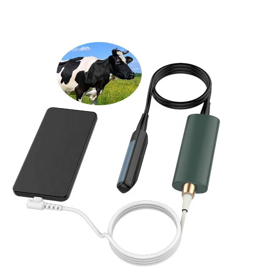 USB Veterinary Ultrasound System Portable for Cows Cattle Bovine Detection with Rectal Linear Probe
USB Veterinary Ultrasound System Portable for Cows Cattle Bovine Detection with Rectal Linear Probe