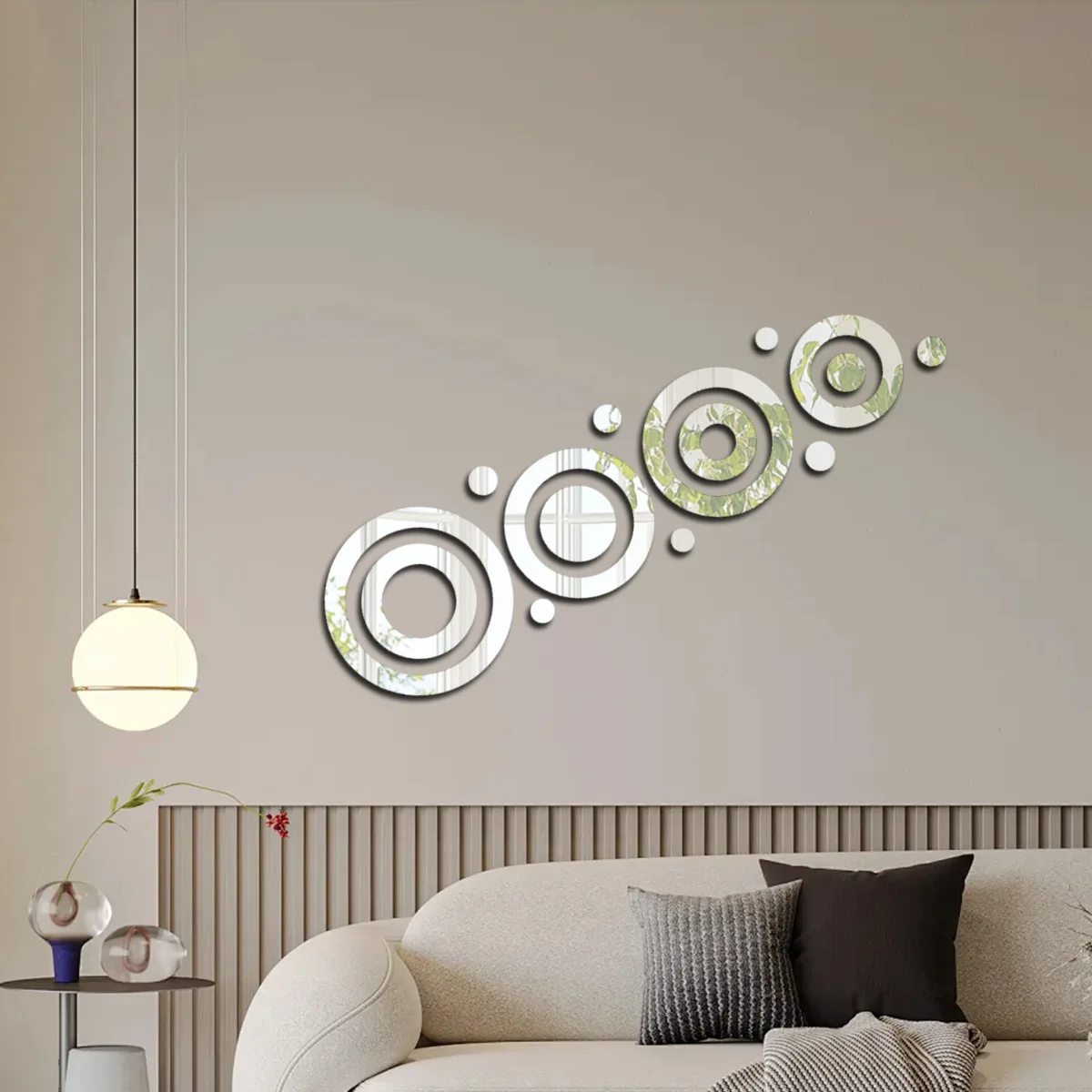 Concentric Circle Combination Mirror Wall Sticker for Living Room and Bedroom Home Decoration, Acrylic Mirror Wall Sticker
Concentric Circle Combination Mirror Wall Sticker for Living Room and Bedroom Home Decoration, Acrylic Mirror Wall Sticker