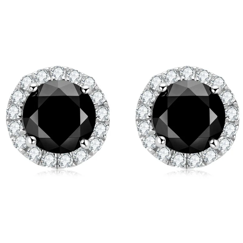 AMGROCK Black Moissanite S925 Sterling Silver Earrings, Gothic Women's Jewelry, Party Wear, Valentine's Day/Birthday Gift
AMGROCK Black Moissanite S925 Sterling Silver Earrings, Gothic Women's Jewelry, Party Wear, Valentine's Day/Birthday Gift
