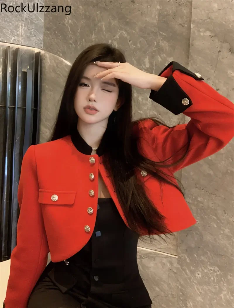 High Street Fall Long Sleeve Slim Short Jacket Women Coat Ladies Crop Top,Button Up Outfit Cropped y2k fashion korean cloth 2022
High Street Fall Long Sleeve Slim Short Jacket Women Coat Ladies Crop Top,Button Up Outfit Cropped y2k fashion korean cloth 2022