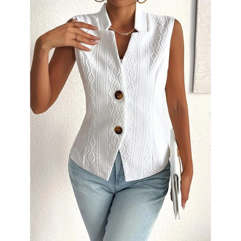 Ele Button Front Vest Jaet Svel Z85 Cross-Border New Sle Cleanfit A-Line Narrow Strap Vest Women's Faion
Ele Button Front Vest Jaet Svel Z85 Cross-Border New Sle Cleanfit A-Line Narrow Strap Vest Women's Faion