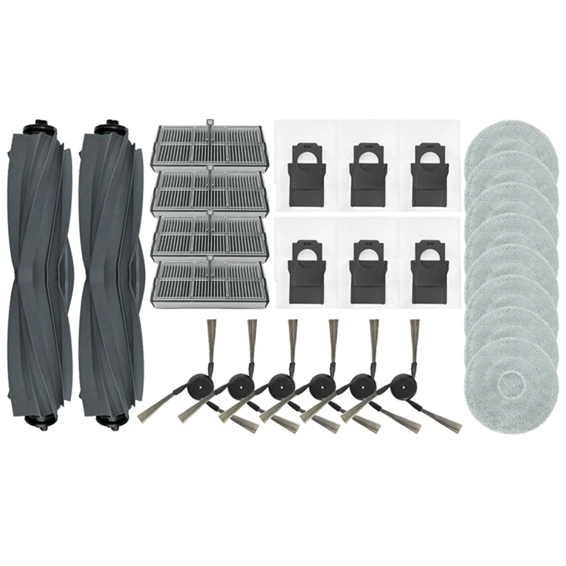 Accessories For Dreame X40 Ultra Robot Vacuum Cleaner,2 Main Brush,4 HEPA Filters,6 Side Brushes,6 Dust Bags,8 Wipes
Accessories For Dreame X40 Ultra Robot Vacuum Cleaner,2 Main Brush,4 HEPA Filters,6 Side Brushes,6 Dust Bags,8 Wipes