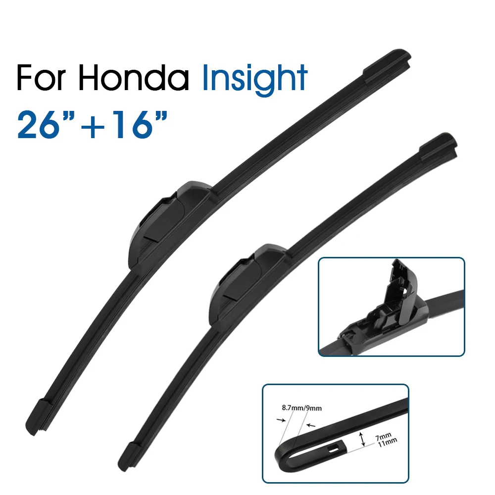 Car Front Window Windscreen Windshield Wiper Blades Fit U HOOK Arm 26"+16" For Honda Insight 2009-2014 Auto Accessories
Car Front Window Windscreen Windshield Wiper Blades Fit U HOOK Arm 26"+16" For Honda Insight 2009-2014 Auto Accessories