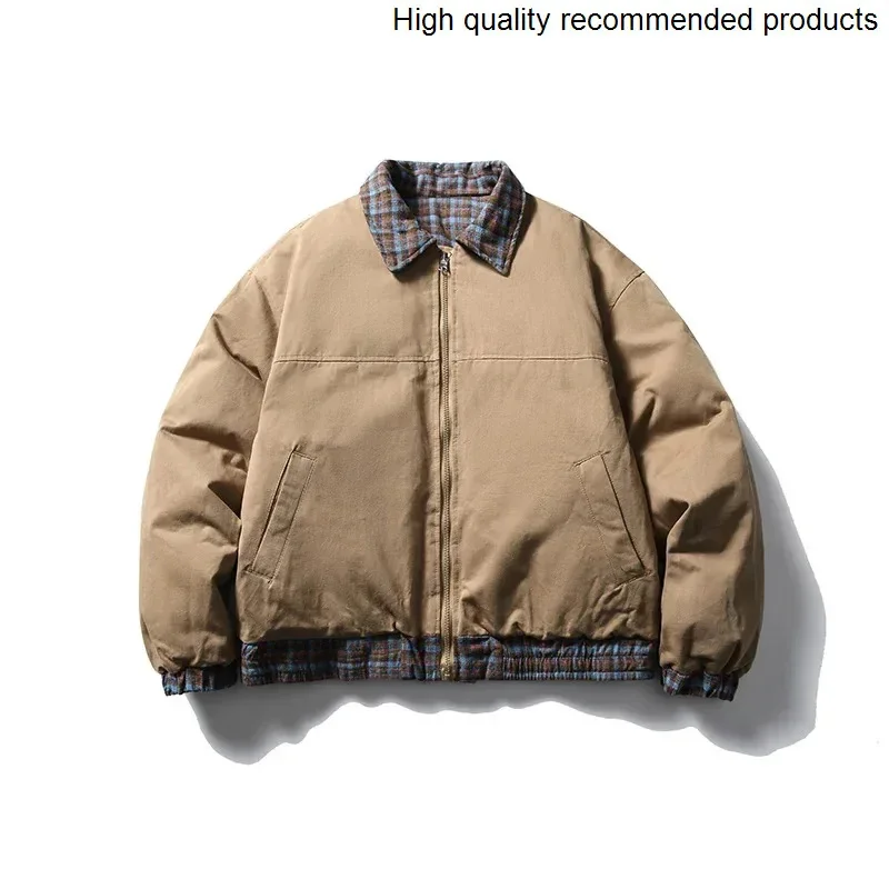 Jacket Winter Wearable Double Side Men Streetwear Loose Casual Vintage Warm Cotton Padded Parkas Bomber Jacket Cityboy Coat
Jacket Winter Wearable Double Side Men Streetwear Loose Casual Vintage Warm Cotton Padded Parkas Bomber Jacket Cityboy Coat