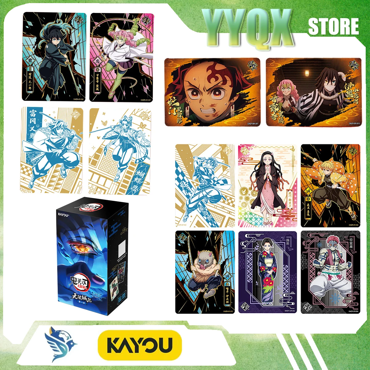 KAYOU 2026 New Demon Slayer Collectible Cards Peripherals Cartoon Animation Anime Figurines Surprise Gifts Cute
KAYOU 2026 New Demon Slayer Collectible Cards Peripherals Cartoon Animation Anime Figurines Surprise Gifts Cute