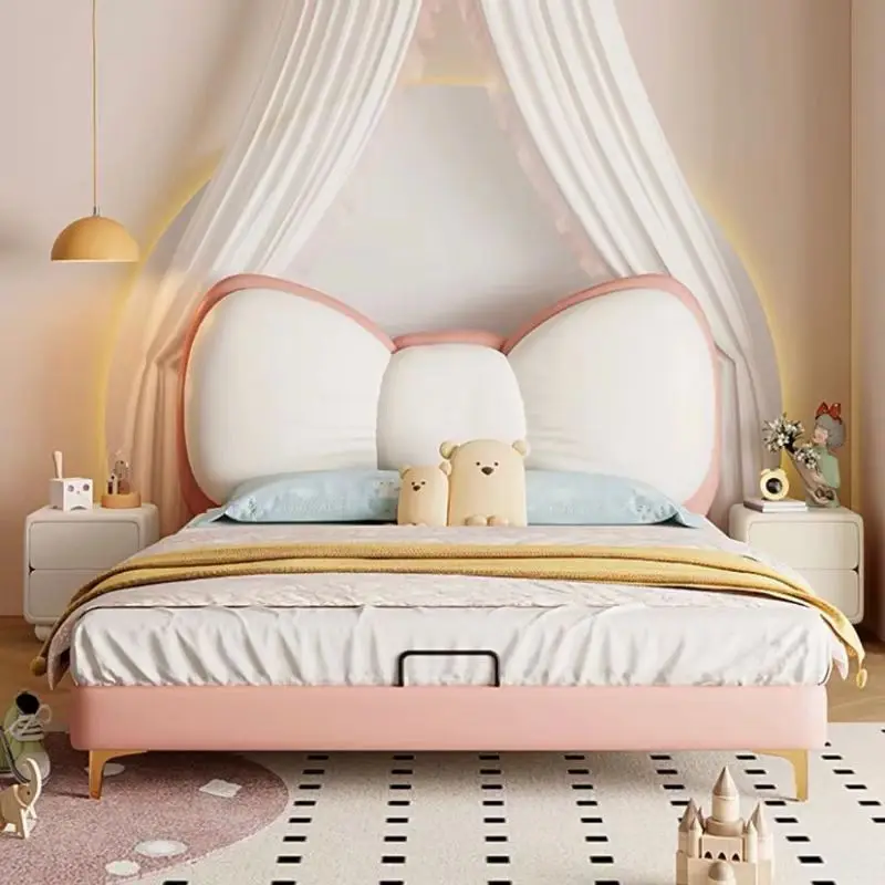 !@Solid Wood Princess Kids Bed Pink or Blue Color Leather Bedroom Furniture for Children Leather Bed
!@Solid Wood Princess Kids Bed Pink or Blue Color Leather Bedroom Furniture for Children Leather Bed