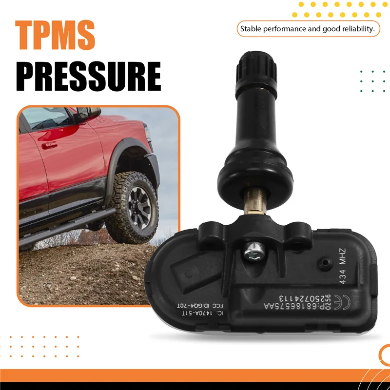 Система контроля давления в шинах TPMS 434 МГц 68186575AA для Dodge RAM Jeep Cherokee
Система контроля давления в шинах TPMS 434 МГц 68186575AA для Dodge RAM Jeep Cherokee