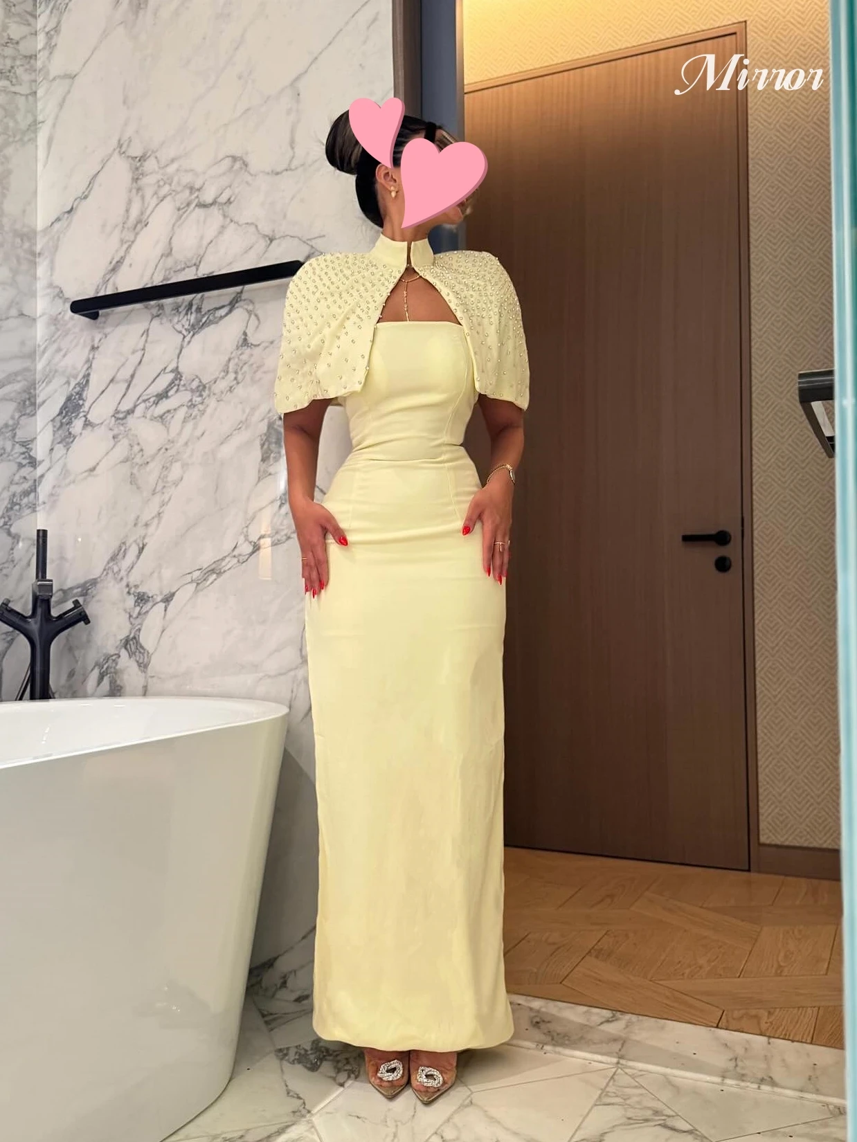 Mirror Dress Elegant Vintage Sweet Yellow Crystal Cape Stylish Slit Customize Formal Occasion Prom Dress Evening Party Gowns
Mirror Dress Elegant Vintage Sweet Yellow Crystal Cape Stylish Slit Customize Formal Occasion Prom Dress Evening Party Gowns