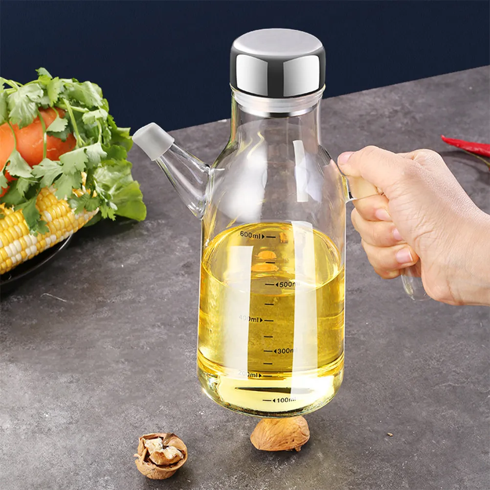 1Pcs High Borosilicate Leak-Proof Oil Pot Thickened Kitchen Oil Bottle with Scale Handle Design for Salad Dressing Vinegar
1Pcs High Borosilicate Leak-Proof Oil Pot Thickened Kitchen Oil Bottle with Scale Handle Design for Salad Dressing Vinegar