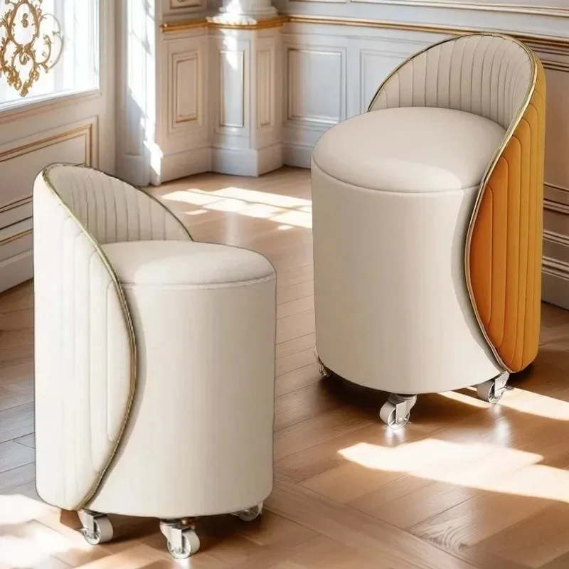 Modern Simple Dressing Stool Movable Wheeled Makeup Stool High Backrest Office Chair Commercial Reception Chair Rotatable
Modern Simple Dressing Stool Movable Wheeled Makeup Stool High Backrest Office Chair Commercial Reception Chair Rotatable