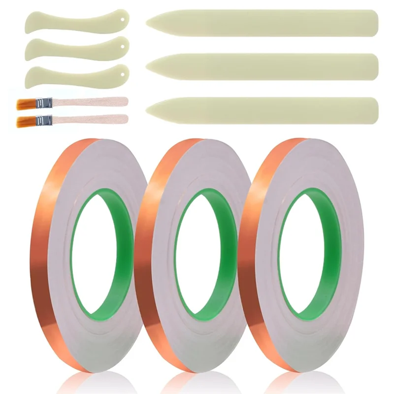 ABYO 7/32 дюйма задняя лента из медной фольги, медная фольга для витражей, 3 рулона, 55 ярдов, ленты со скребками и кисточками
ABYO 7/32 дюйма задняя лента из медной фольги, медная фольга для витражей, 3 рулона, 55 ярдов, ленты со скребками и кисточками
