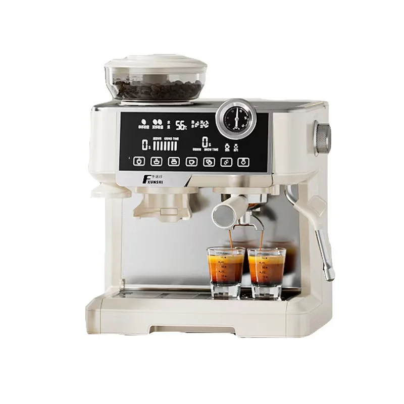 Commercial 25Bar Semi-Automatic Multifunctional Grinding and Extraction Coffee Machine Espresso Machine with Milk Frother
Commercial 25Bar Semi-Automatic Multifunctional Grinding and Extraction Coffee Machine Espresso Machine with Milk Frother