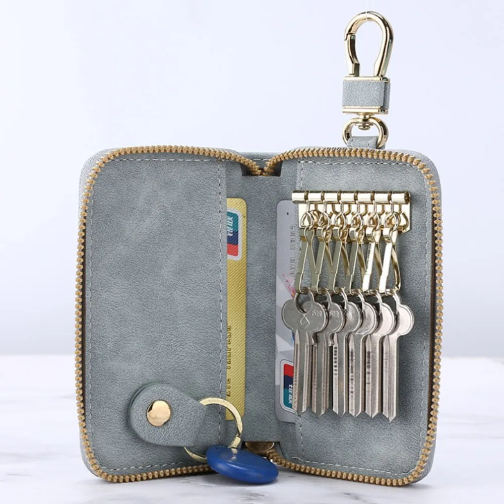 Universal Zipper Closure Keychain Pouch Key Ring Leather Housekeepers Key Holder Portable Waterproof Car Key Organizer Men Women
Universal Zipper Closure Keychain Pouch Key Ring Leather Housekeepers Key Holder Portable Waterproof Car Key Organizer Men Women