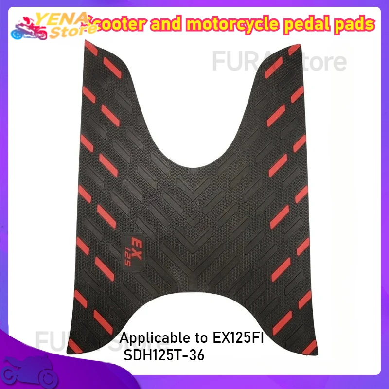 Scooter motorcycle mat pedals, suitable for EX125 Honda SDH125T-36, rubber foot slip MATS, floor MATS, carpets, motorcycle parts
Scooter motorcycle mat pedals, suitable for EX125 Honda SDH125T-36, rubber foot slip MATS, floor MATS, carpets, motorcycle parts
