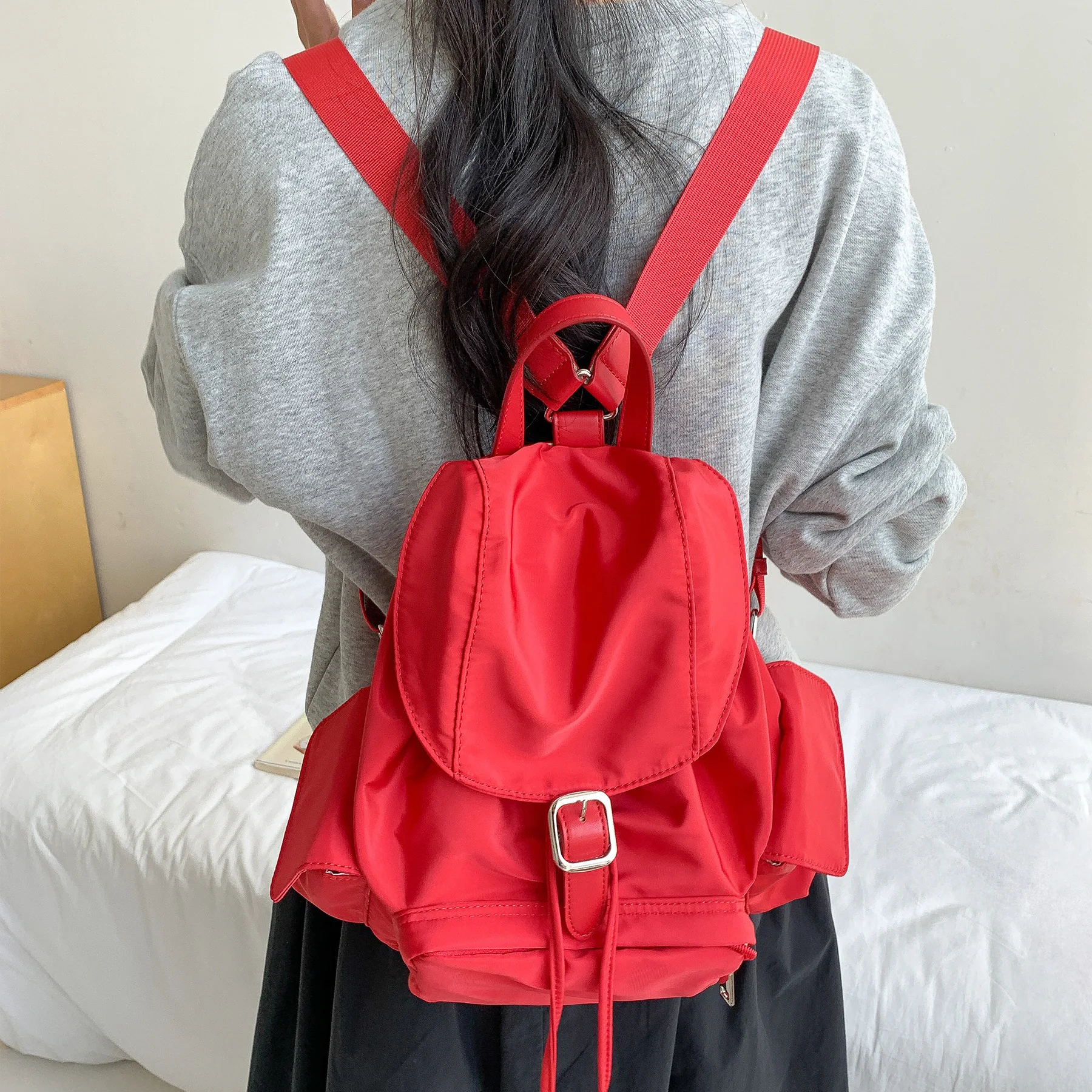 Lightweight Nylon Backpacks College Student Schoolbags Large Capacity Travel Commuter Backpack Female Mochilas
Lightweight Nylon Backpacks College Student Schoolbags Large Capacity Travel Commuter Backpack Female Mochilas