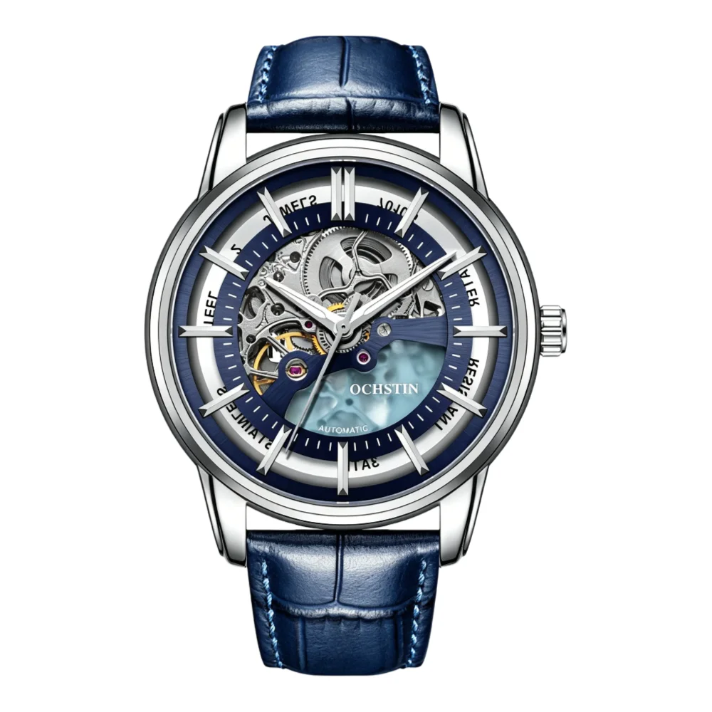Luxury Leather Mechanical Watches for Man Top Brand Skeleton Automatic Wristwatch Creative Transparency Back Self-winding Reloj
Luxury Leather Mechanical Watches for Man Top Brand Skeleton Automatic Wristwatch Creative Transparency Back Self-winding Reloj