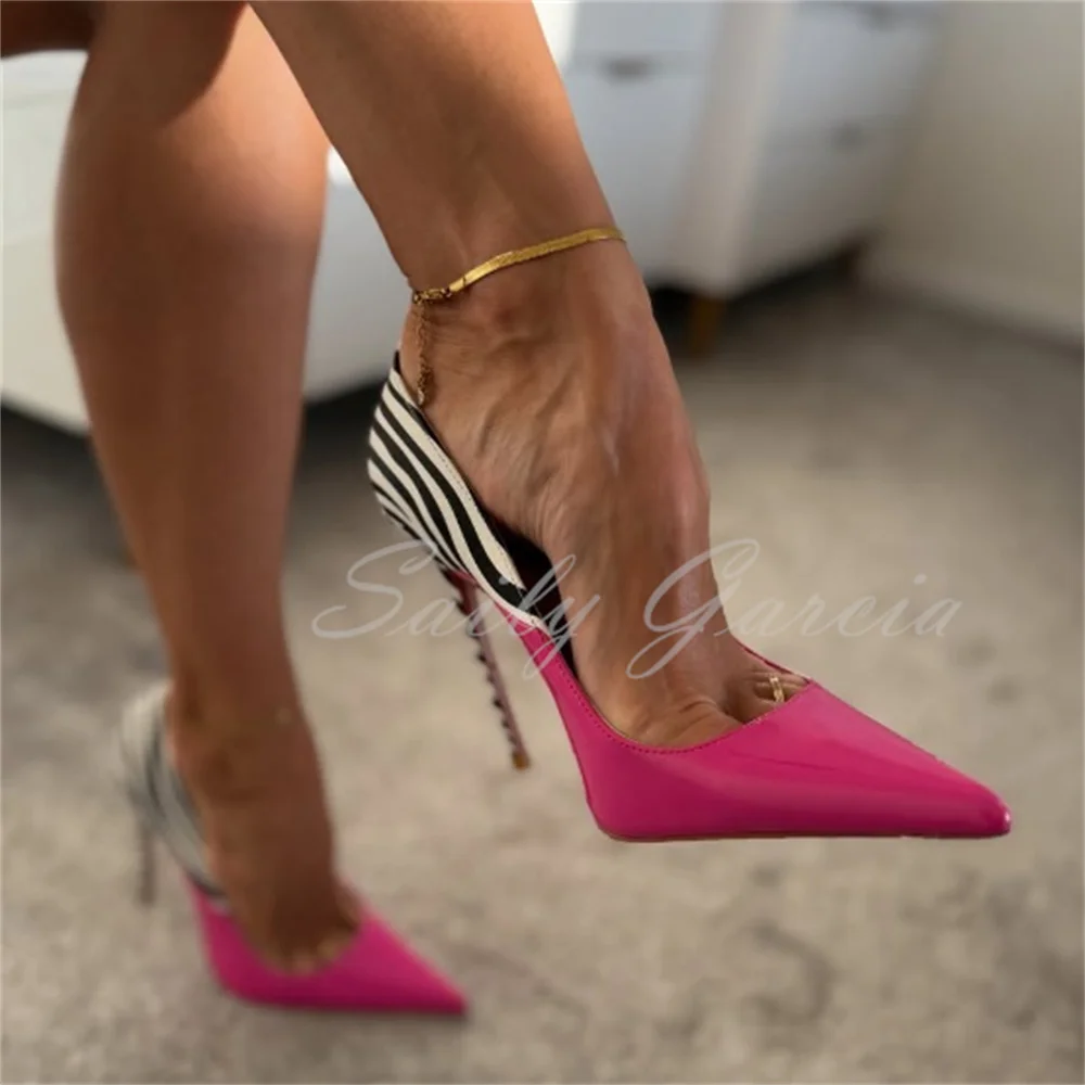 Pink Black and White Patent Leather Pumps Women Sexy Pointed Toe Stilettos Slip On Shallow Elegant Classic Party Dress Shoes
Pink Black and White Patent Leather Pumps Women Sexy Pointed Toe Stilettos Slip On Shallow Elegant Classic Party Dress Shoes
