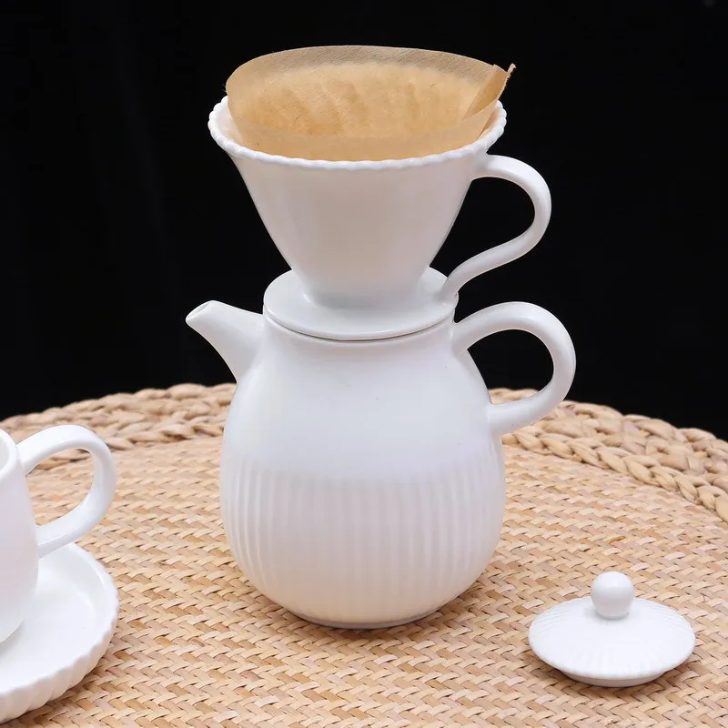 3D Striped Coffee Pot Home Portable Coffee Dripper Hand Brew Coffee Drip Cup Ceramic Set
3D Striped Coffee Pot Home Portable Coffee Dripper Hand Brew Coffee Drip Cup Ceramic Set