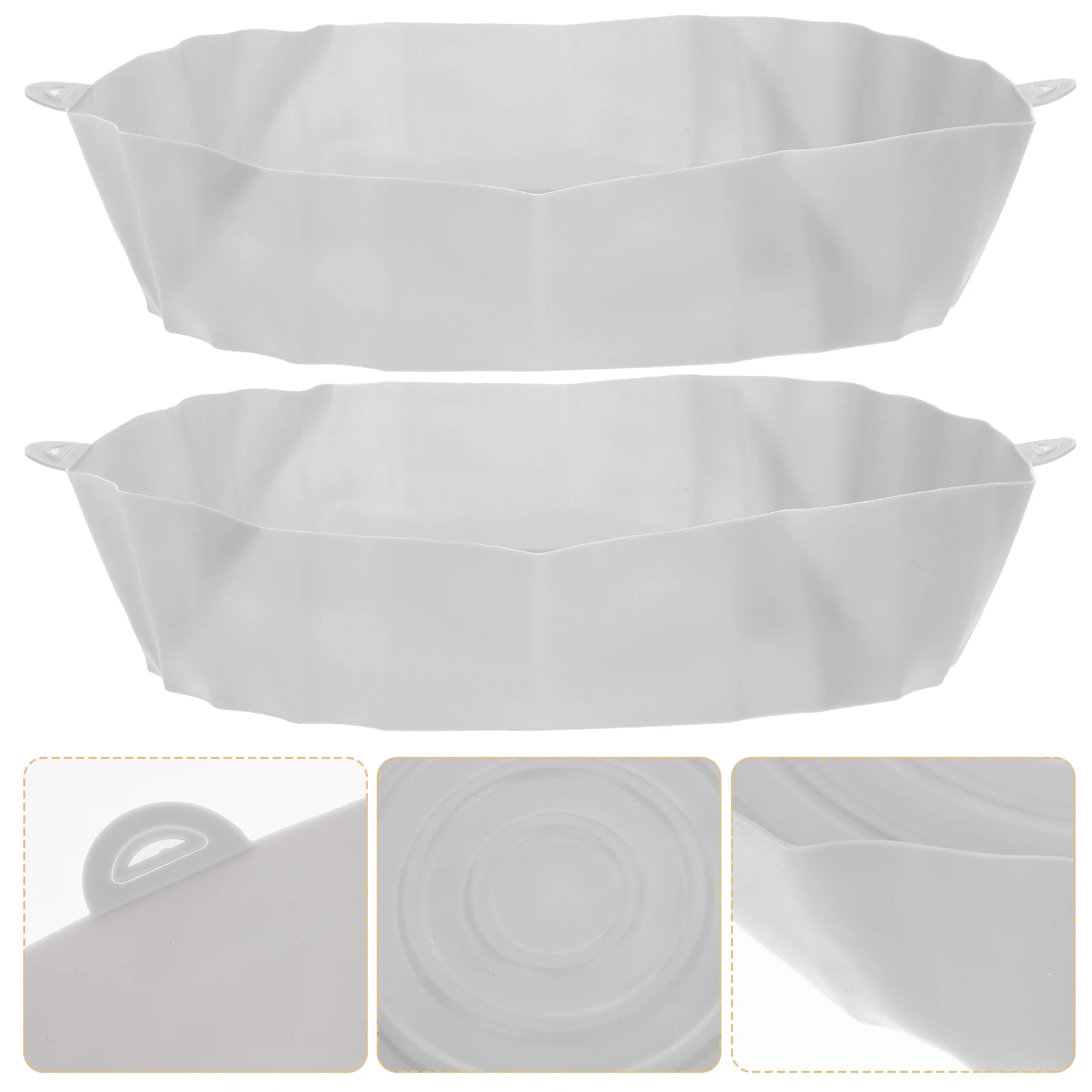 4 Pcs Silicone Bakeware Air Fryer Non Stick Reusable Round Mold Pan Liners Gray Fits Chicken Pizza Baking Trays Kitchen
4 Pcs Silicone Bakeware Air Fryer Non Stick Reusable Round Mold Pan Liners Gray Fits Chicken Pizza Baking Trays Kitchen