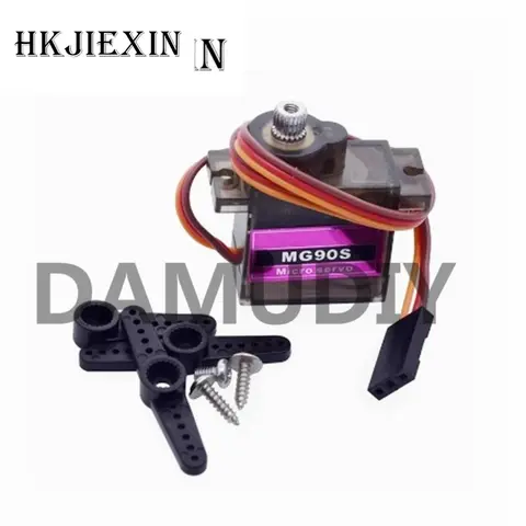 1/5/10PCS MG90S Micro Servo Motore Metal Gear Analogico RC Servomotore 180 360 Gradi Per Mini Auto Aereo Elicottero Arduino Robot