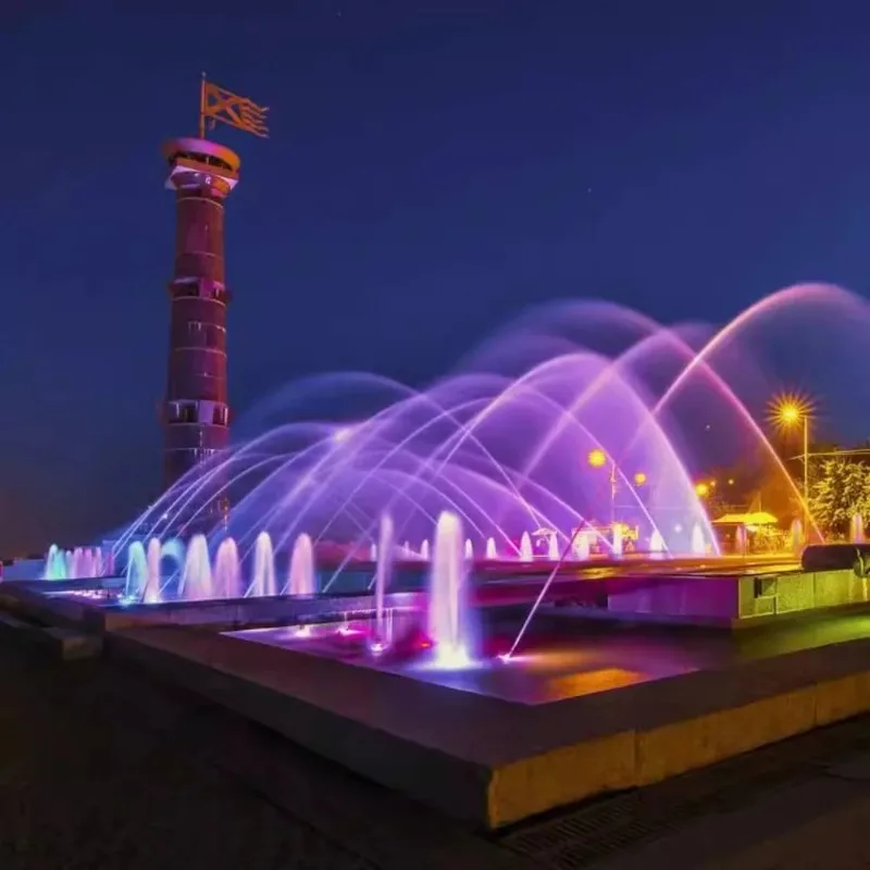 Interactive induction fountain with light equipment
Interactive induction fountain with light equipment