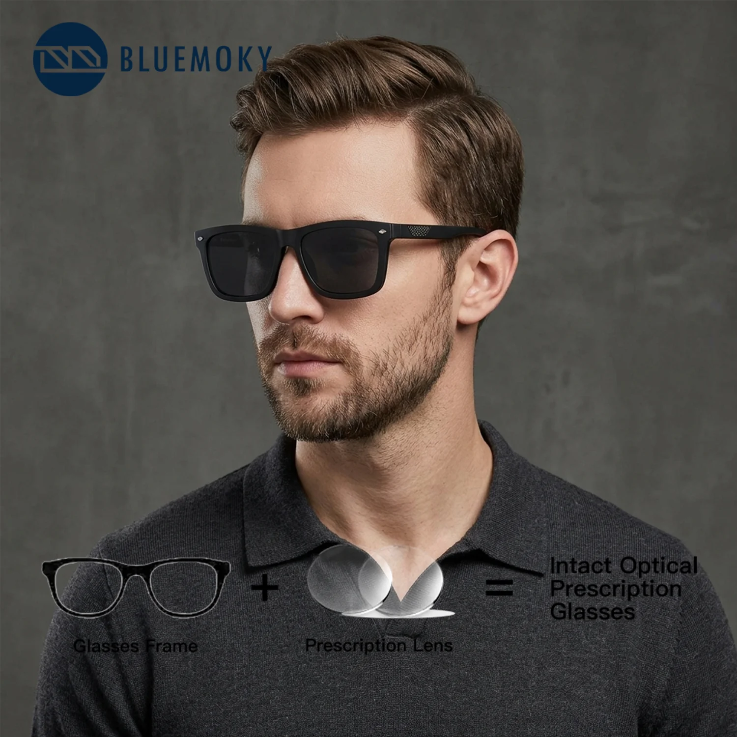 BLUEMOKY Rectangle Acetate Magnetic Clip on Prescription Wide Frame Eyeglasses for Men Polarized UV400 Sunglasses Driving
BLUEMOKY Rectangle Acetate Magnetic Clip on Prescription Wide Frame Eyeglasses for Men Polarized UV400 Sunglasses Driving