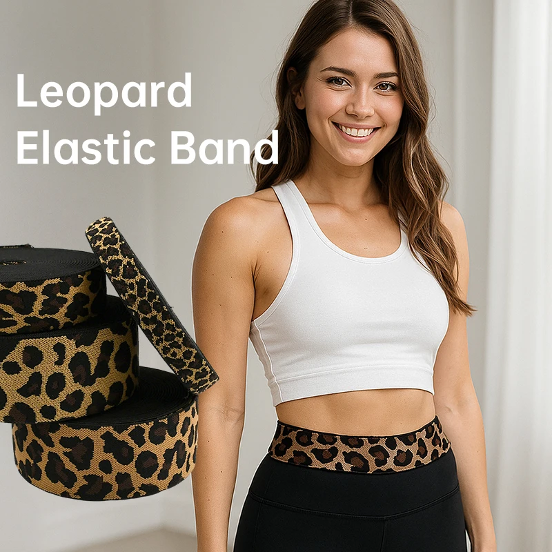 5/10Meters 15-50mm Leopard Elastic Band Sportwear Waistband Stretch Tape Jeans Pants Belt Rubber Bands DIY Sewing Accessories
5/10Meters 15-50mm Leopard Elastic Band Sportwear Waistband Stretch Tape Jeans Pants Belt Rubber Bands DIY Sewing Accessories