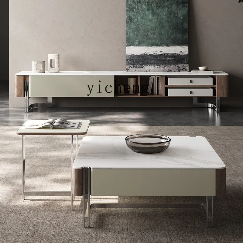 AA high-grade rock slab coffee table removable coffee table living room household square coffee table
AA high-grade rock slab coffee table removable coffee table living room household square coffee table