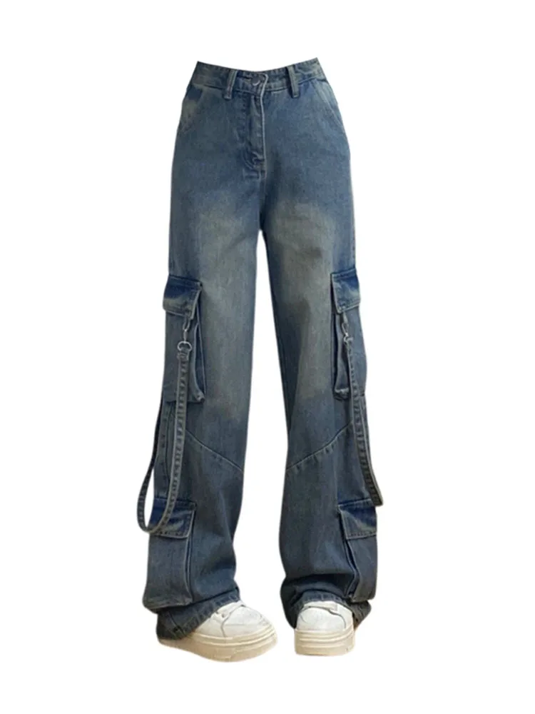 Japanese Streetwear Baggy Cargo Pants Hiphop Straight Casual Long Trousers Vintage Harajuku Fashion Blue Jeans Tide High Street
Japanese Streetwear Baggy Cargo Pants Hiphop Straight Casual Long Trousers Vintage Harajuku Fashion Blue Jeans Tide High Street