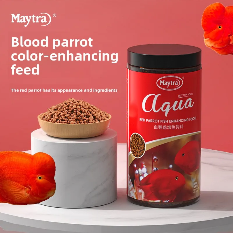 Maytra Blood Parrot Cichlid Food - Color Enhancing Pellets for Vibrant Red/Orange Colors - Floating Tropical Fish Feed Spirulina
Maytra Blood Parrot Cichlid Food - Color Enhancing Pellets for Vibrant Red/Orange Colors - Floating Tropical Fish Feed Spirulina