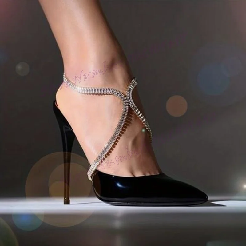 Black Crystal Chaon Decor Slippers Pointed Toe Shoes for Women Cut Heels Stilettos High Heels Shoes 2024 Zapatos Para Mujere
Black Crystal Chaon Decor Slippers Pointed Toe Shoes for Women Cut Heels Stilettos High Heels Shoes 2024 Zapatos Para Mujere
