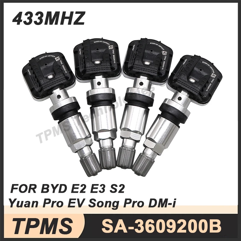 4PCS SA-3609200B Tire Pressure Monitoring Sensor TPMS Sensor For BYD Song Pro DM-i Yuan EV E2 E3 S2 433MHZ
4PCS SA-3609200B Tire Pressure Monitoring Sensor TPMS Sensor For BYD Song Pro DM-i Yuan EV E2 E3 S2 433MHZ